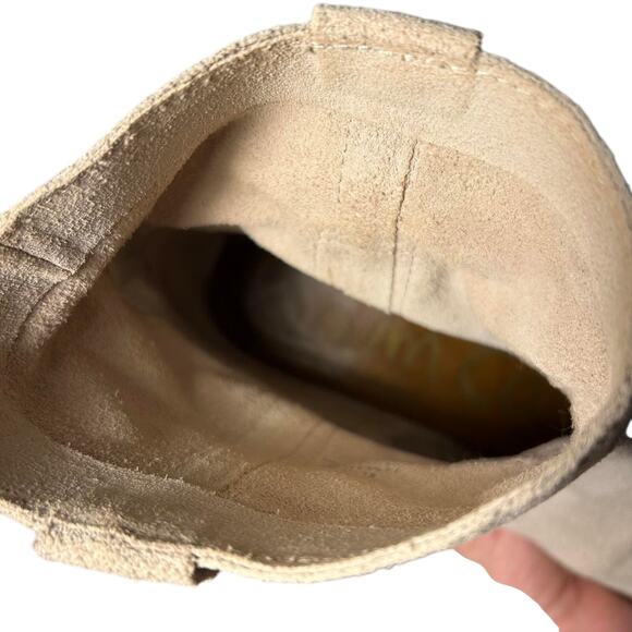 Light suede ankle cowboy boots - Picture 5 of 6